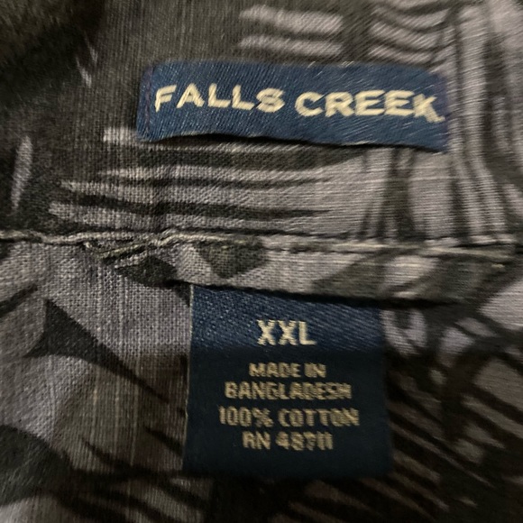 Men’s Size XXL Falls Creek  Button Down Hawaiian Shirt - Picture 9 of 10